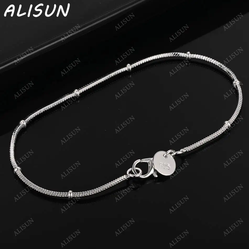 ALISUN 925 Sterling Silver Simple Thin Bracelets For Women Anniversary Gift Popular Wild Fashion Party Jewelry
ALISUN 925 Sterling Silver Simple Thin Bracelets For Women Anniversary Gift Popular Wild Fashion Party Jewelry