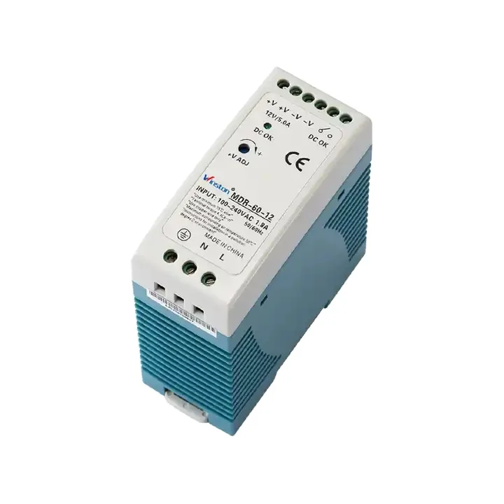 MDR 60W 5V 10A 12V 15V 24V LED Single Output Din Rail Switching Power Supply Units
MDR 60W 5V 10A 12V 15V 24V LED Single Output Din Rail Switching Power Supply Units