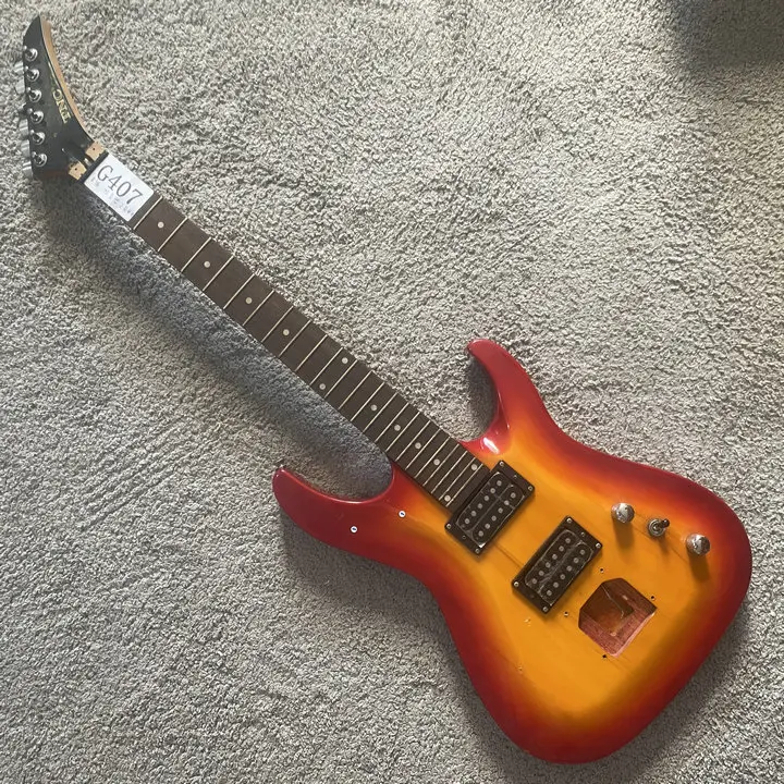 G407 Cherryburst Color 24 Frets Electric Guitar with 2 Humbucker Pickups Missed Bridges Sales Price Taiwan Factory Sample
G407 Cherryburst Color 24 Frets Electric Guitar with 2 Humbucker Pickups Missed Bridges Sales Price Taiwan Factory Sample