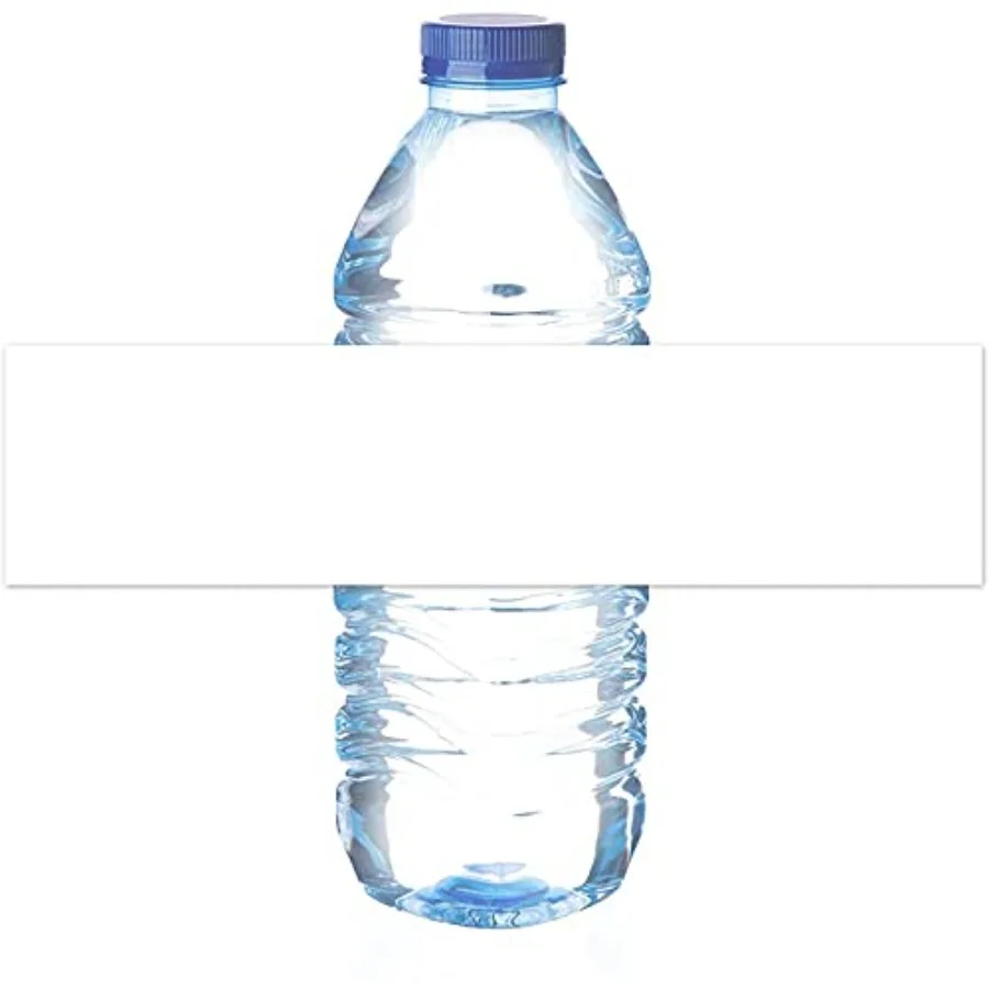8.11"×2" Waterproof Matte White Water Bottle for Inkjet/Laser Printer Self-Adhesive Wraparound - for Wedding Baby Shower Corpor
8.11"×2" Waterproof Matte White Water Bottle for Inkjet/Laser Printer Self-Adhesive Wraparound - for Wedding Baby Shower Corpor