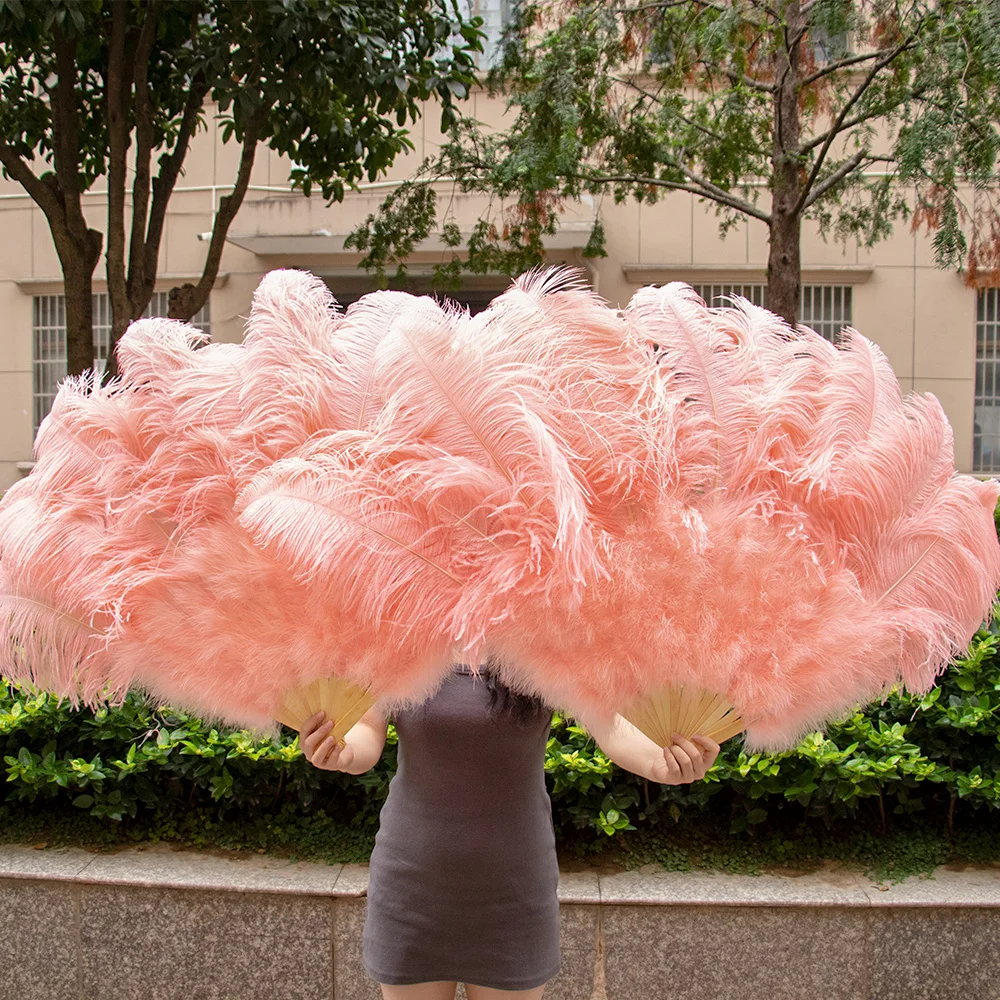 13 Bones Natural Ostrich Feather Fan Held Folding Colorful Fan for Performance Dance Fans Stage Carnival Show Props Customized
13 Bones Natural Ostrich Feather Fan Held Folding Colorful Fan for Performance Dance Fans Stage Carnival Show Props Customized