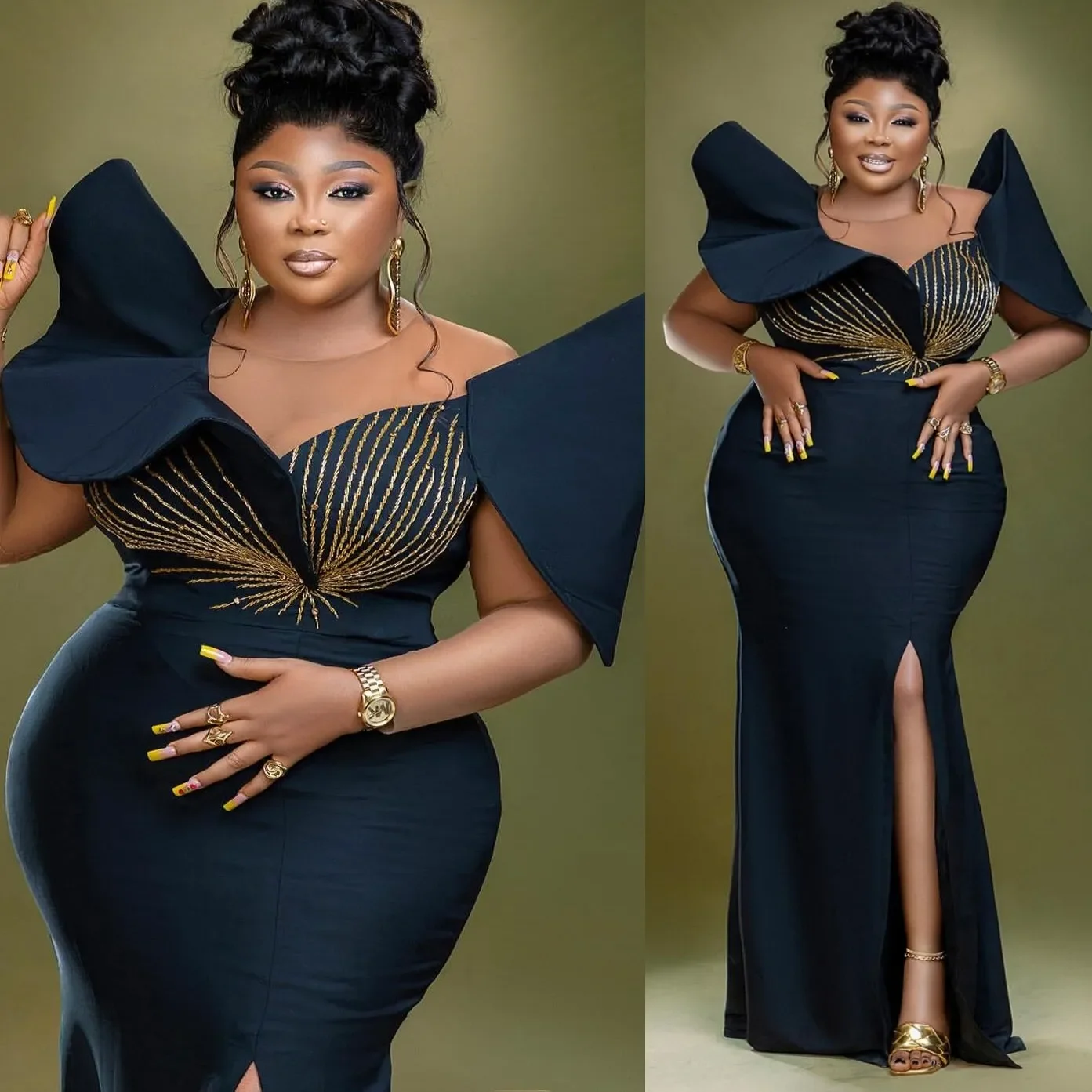 Customized Elegant Mermaid Plus Size Ball Dress Sexy Tight Fitting Side Slit Bead Round Neck Party Wedding Guest Evening Dress
Customized Elegant Mermaid Plus Size Ball Dress Sexy Tight Fitting Side Slit Bead Round Neck Party Wedding Guest Evening Dress