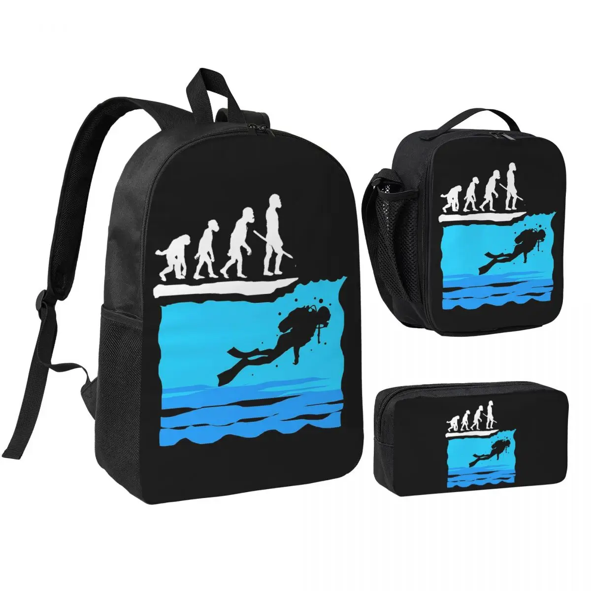 Dive Scuba Diving Backpack Boys Girls BookBag School Bag Shoulder Bags 3ps Insulated Lunch Bag Pencil Case
Dive Scuba Diving Backpack Boys Girls BookBag School Bag Shoulder Bags 3ps Insulated Lunch Bag Pencil Case