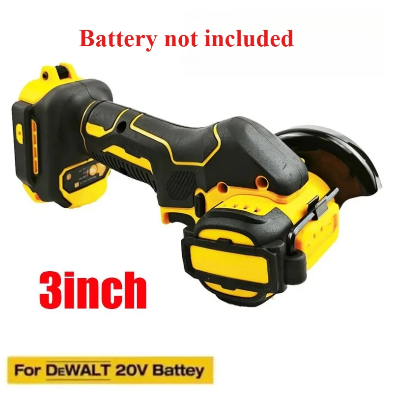 Suitable for DeWALT 20V 18V Battery Cordless Angle Grinder 3 Inch Mini Polishing Grinding Machine Electric Cutting Power Tools
Suitable for DeWALT 20V 18V Battery Cordless Angle Grinder 3 Inch Mini Polishing Grinding Machine Electric Cutting Power Tools