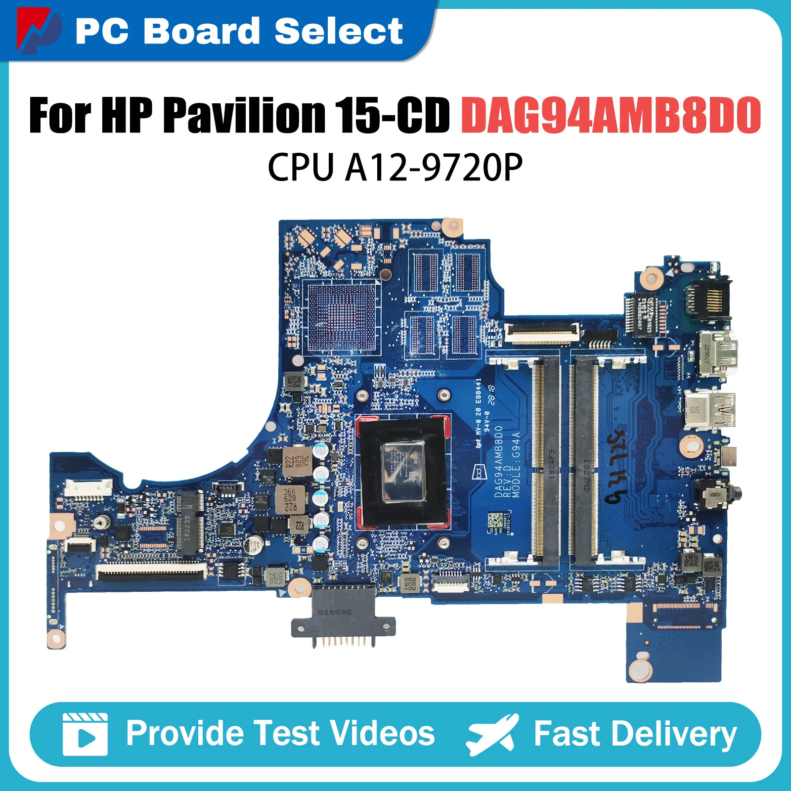 Материнская плата для ноутбука HP Pavilion 15-CD DAG94AMB8D0 AM972P A12-9720P, материнская плата для ноутбука, полностью 100% протестирована
Материнская плата для ноутбука HP Pavilion 15-CD DAG94AMB8D0 AM972P A12-9720P, материнская плата для ноутбука, полностью 100% протестирована