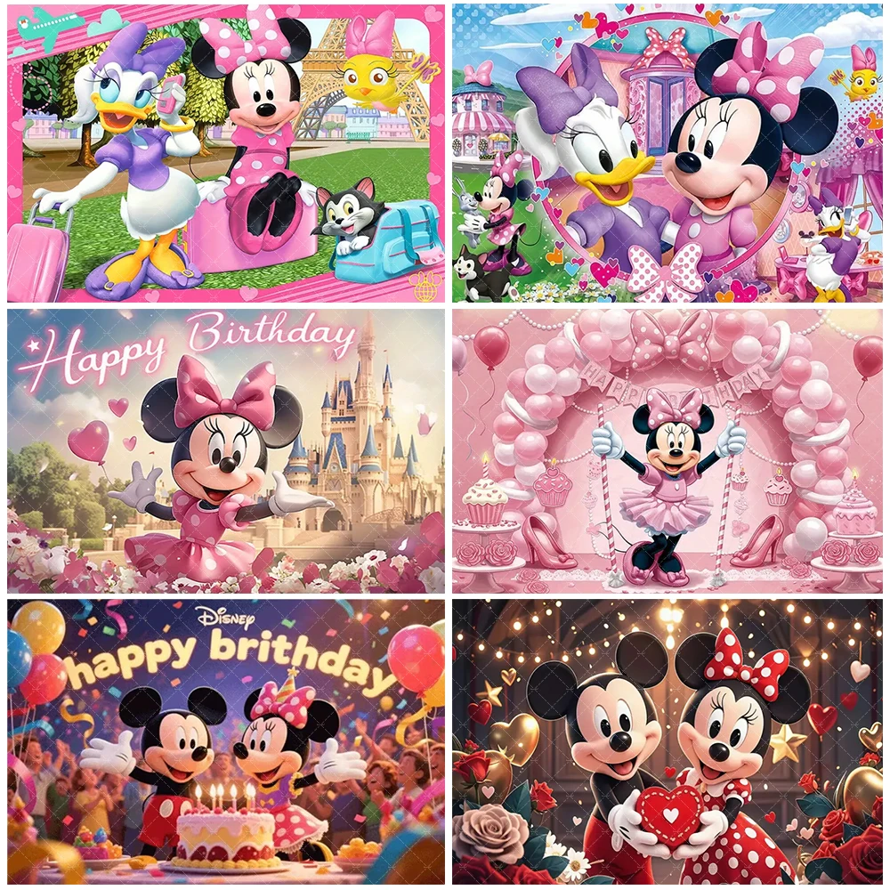 Disney Mickey Minnie Mouse Backdrop Friend Birthday Party Decorations Cute Daisy Duck Photography Background Girl Favor Gifts 
Disney Mickey Minnie Mouse Backdrop Friend Birthday Party Decorations Cute Daisy Duck Photography Background Girl Favor Gifts