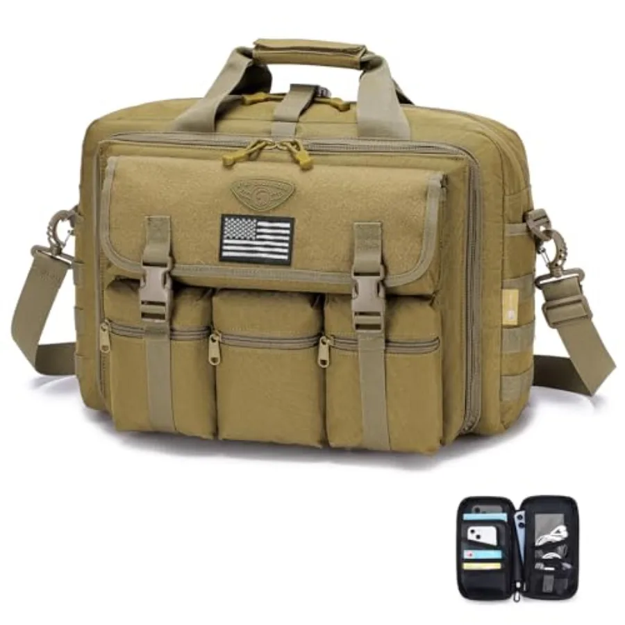 Large Tactical Laptop Bag for Men Military 17.3 Inch Computer Bag Briefcase with Passport Wallet Carry on Messenger Bag
Large Tactical Laptop Bag for Men Military 17.3 Inch Computer Bag Briefcase with Passport Wallet Carry on Messenger Bag