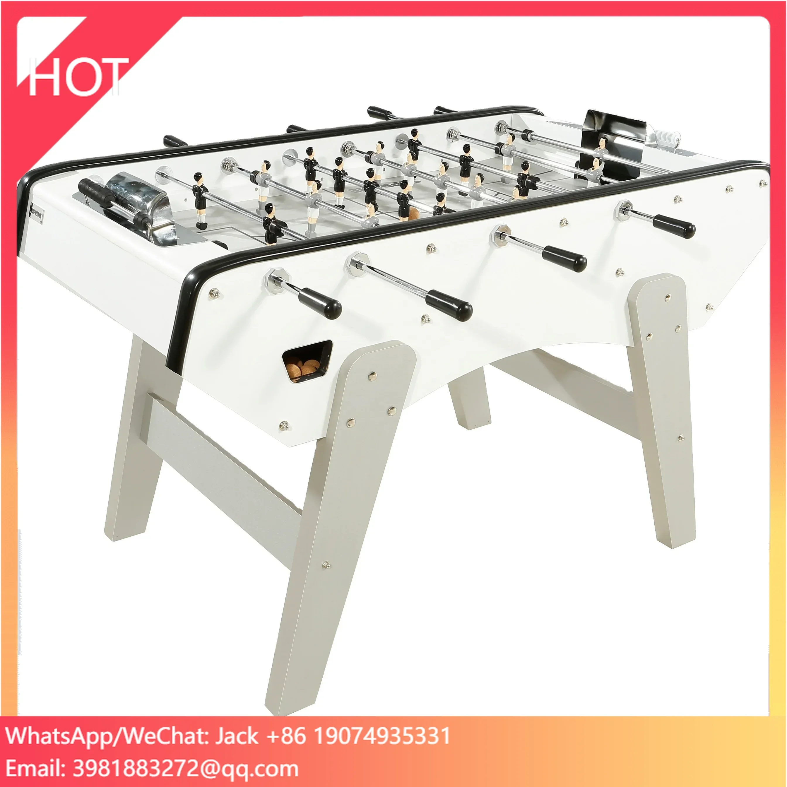 New French Design Coined Football Table with Metal Player Telescopic Rod TS-5617 White
New French Design Coined Football Table with Metal Player Telescopic Rod TS-5617 White