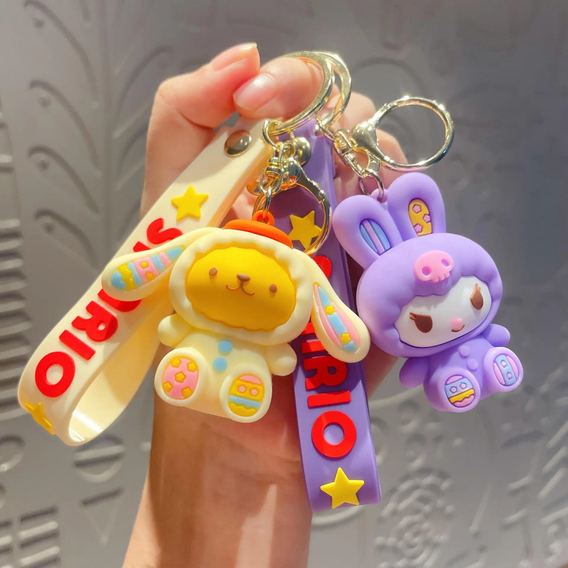 MINISO Kawaii My Melody Keychain Sweet Kuromi Cute Cinnamoroll Pompompurin Car Bag Hanging Accessories Girl's Pendant For Bags
MINISO Kawaii My Melody Keychain Sweet Kuromi Cute Cinnamoroll Pompompurin Car Bag Hanging Accessories Girl's Pendant For Bags