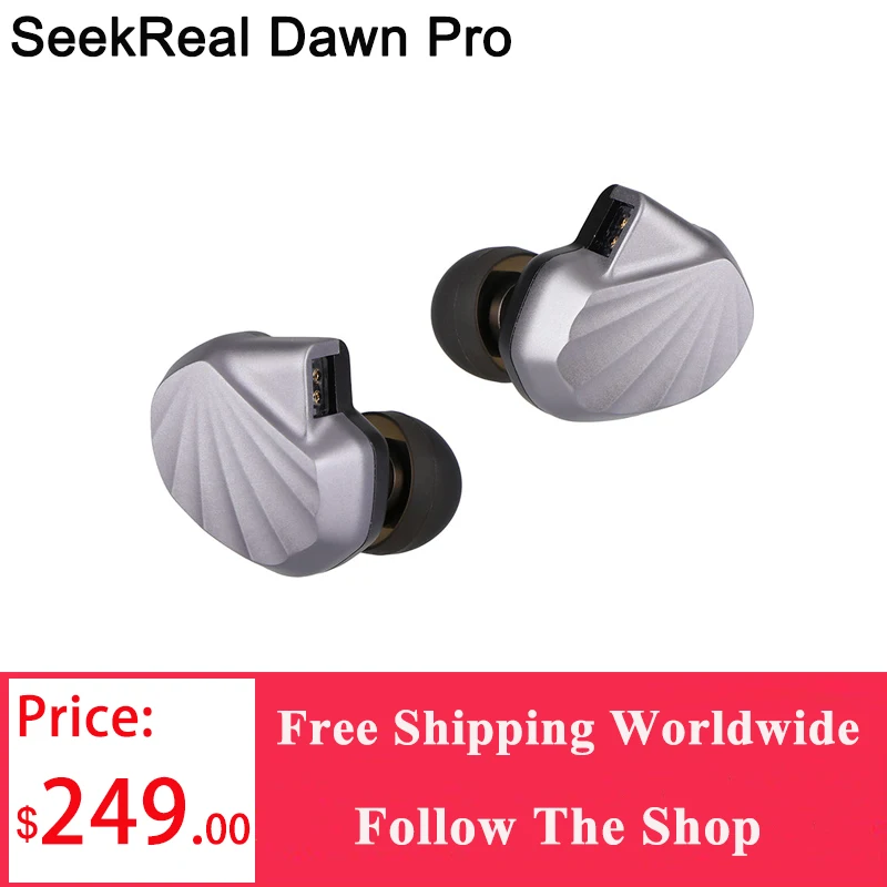 SeekReal Dawn Pro 10*14 mm Square Planar Driver + Knowles BA Hybrid Drivers HiFi Earphones
SeekReal Dawn Pro 10*14 mm Square Planar Driver + Knowles BA Hybrid Drivers HiFi Earphones