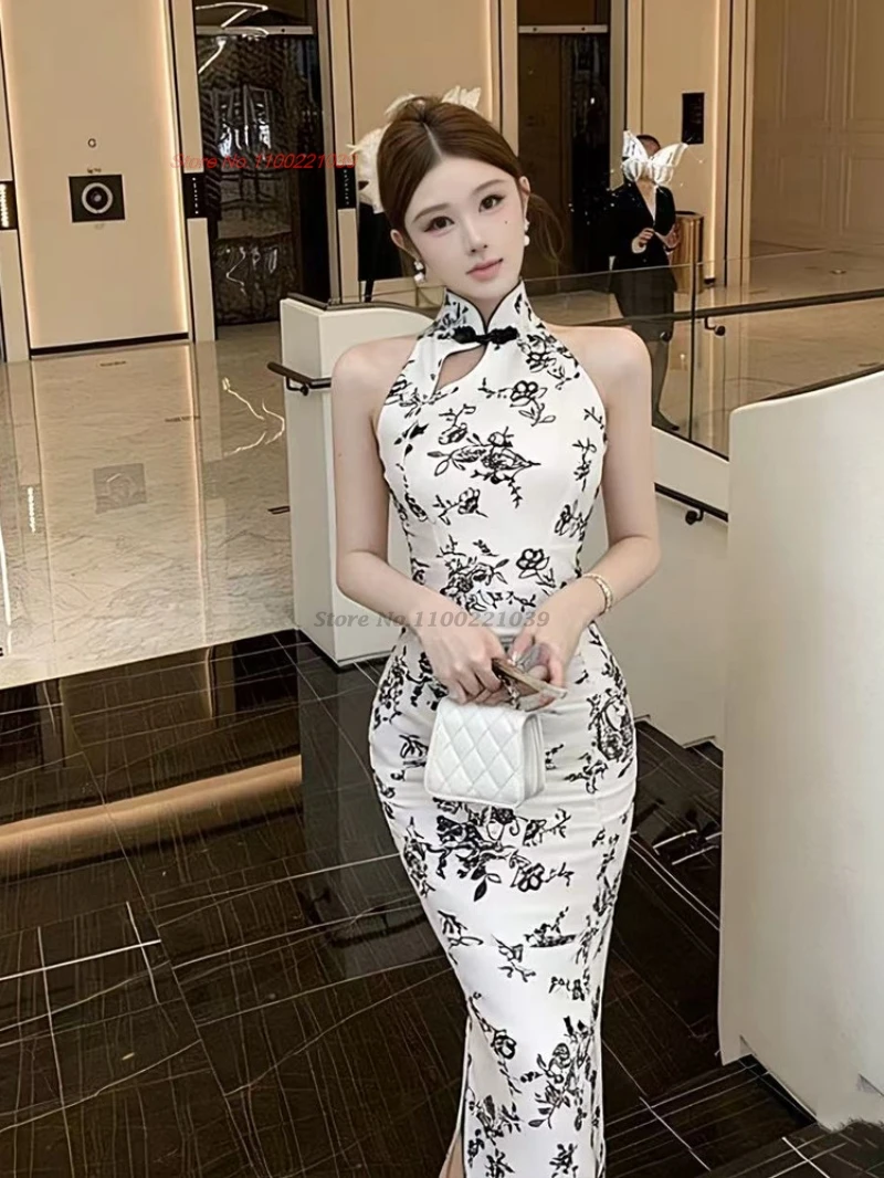 2026 national flower print sleeveless qipao chinese sexy dress party evening dress traditional nightclub cheongsam dress vestido
2026 national flower print sleeveless qipao chinese sexy dress party evening dress traditional nightclub cheongsam dress vestido