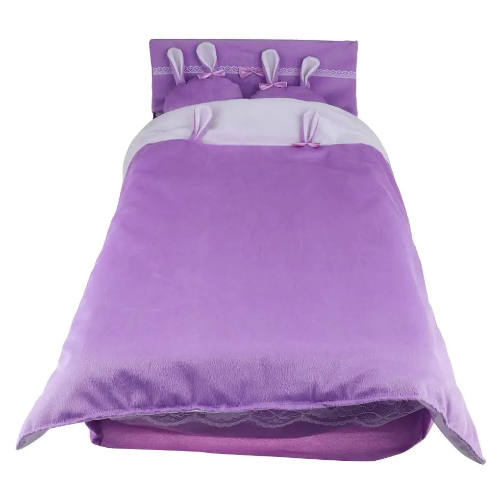 BJD Doll Bed Set Purple Dollhouse Bedding Accessories Night Lolita DIY Furniture for 1 3 Scale Dolls
BJD Doll Bed Set Purple Dollhouse Bedding Accessories Night Lolita DIY Furniture for 1 3 Scale Dolls