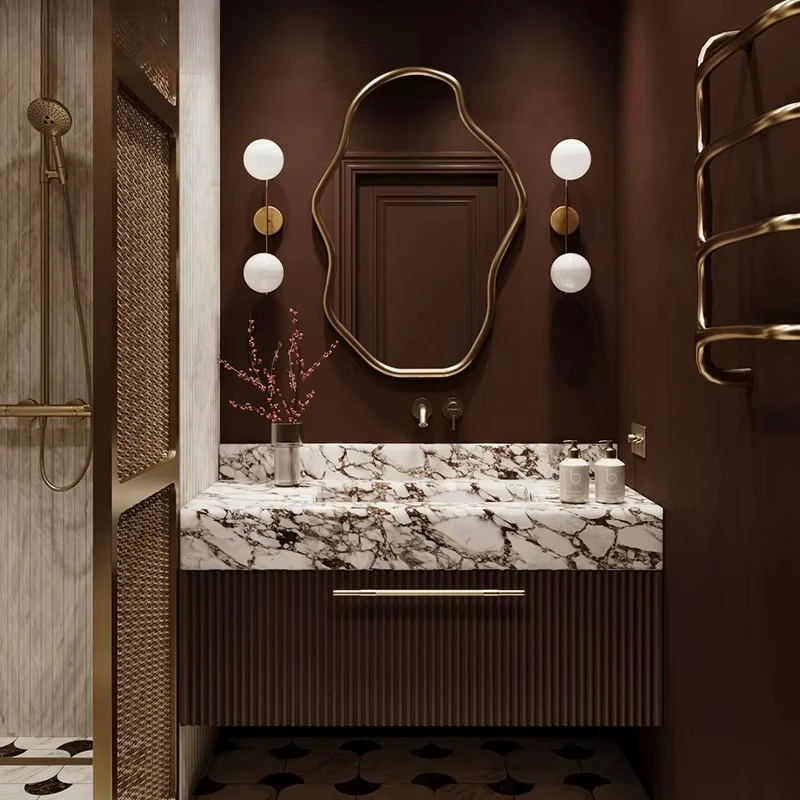 Современная мини-тумба для ванной из нержавеющей стали и МДФ с эко-лаковым покрытием, напольная, с раковиной, зеркалом и смесителем
Современная мини-тумба для ванной из нержавеющей стали и МДФ с эко-лаковым покрытием, напольная, с раковиной, зеркалом и смесителем