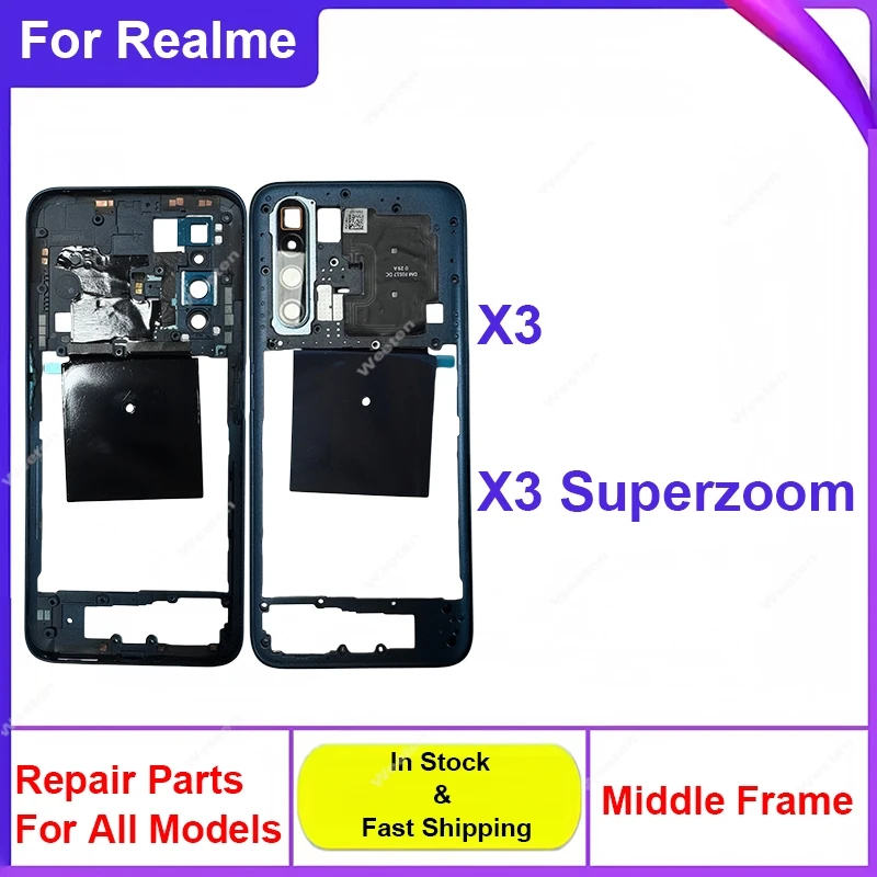 For Realme X3 X3Super Zoom 5G RMX2142 2081 2085 Middle Frame Housing Middle Frame Bezel with NFC Side Button Lens Frame Cover
For Realme X3 X3Super Zoom 5G RMX2142 2081 2085 Middle Frame Housing Middle Frame Bezel with NFC Side Button Lens Frame Cover