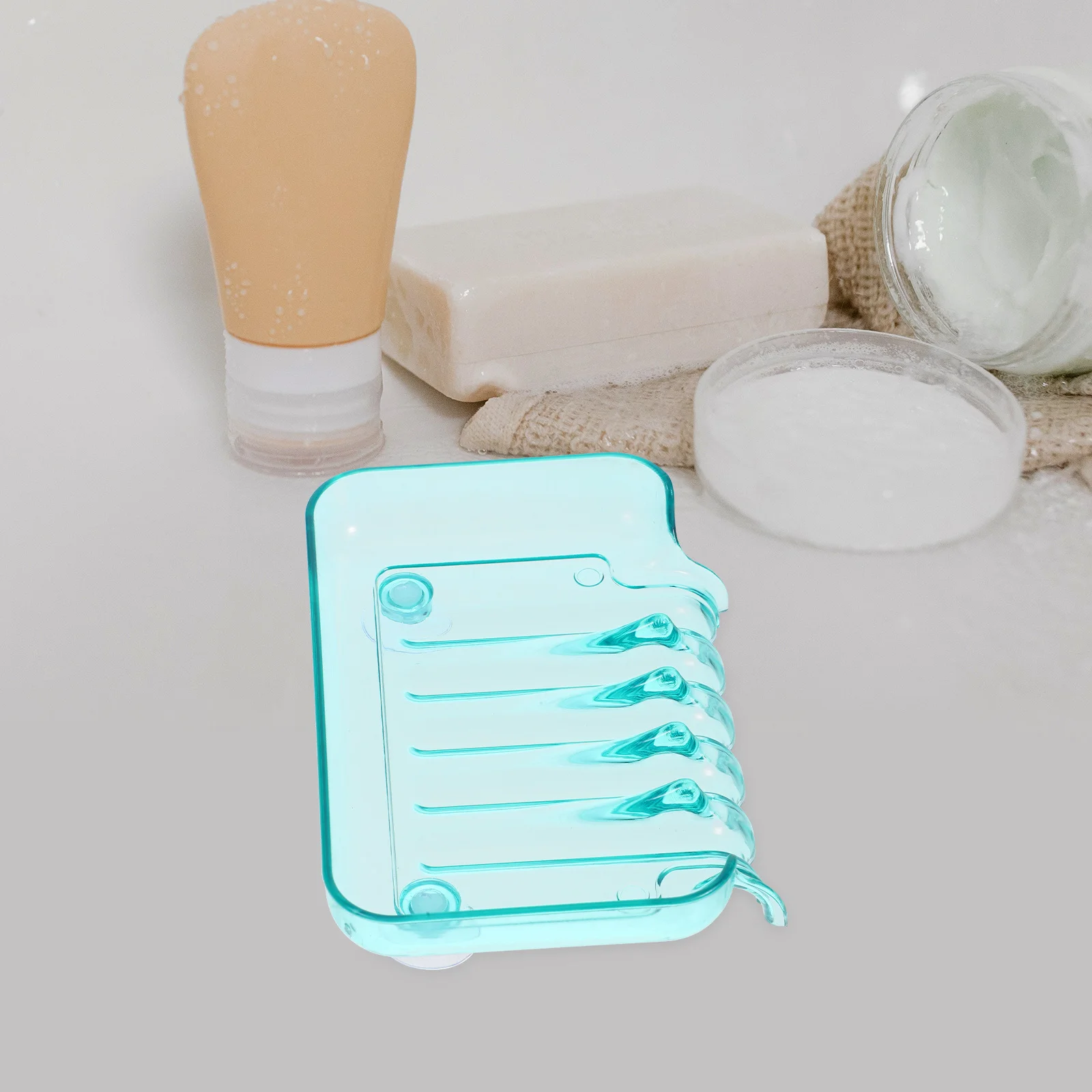 Soap Dish Suction Two Suckers Clear Color Bathroom Shelf Hollow Design Drain Tray Storage for Shower Bathroom Use
Soap Dish Suction Two Suckers Clear Color Bathroom Shelf Hollow Design Drain Tray Storage for Shower Bathroom Use