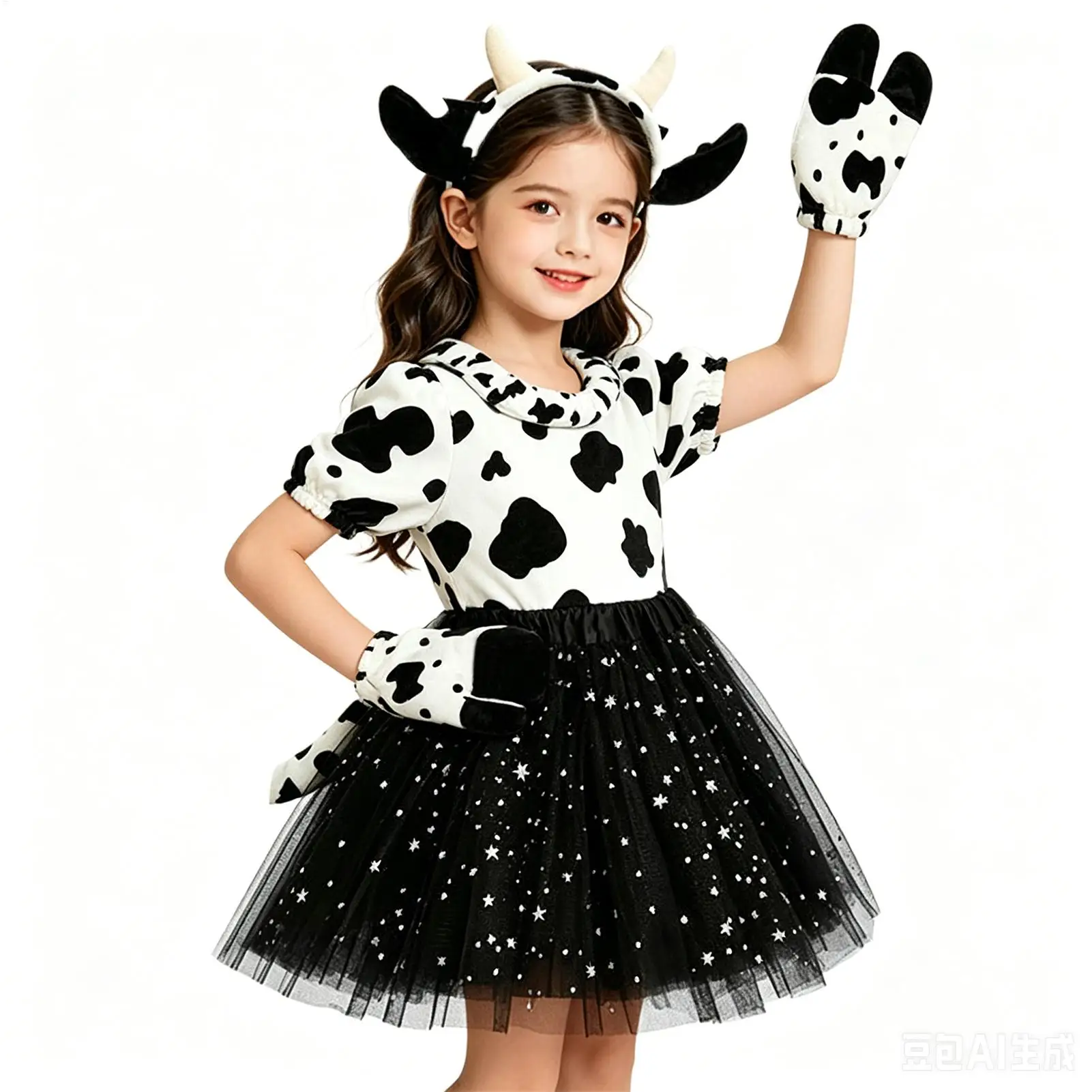 Cow Costume Girls Outfit Set With Cow Headband Tail Gloves Tutu Dress For Concert Party Cosplay Carnival Masquerade School Event
Cow Costume Girls Outfit Set With Cow Headband Tail Gloves Tutu Dress For Concert Party Cosplay Carnival Masquerade School Event
