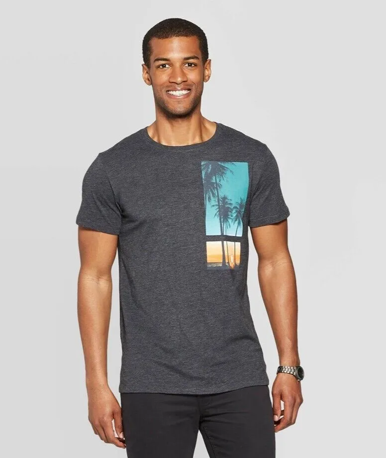 Goodfellow Mens Shirt 2XL Palms Sunset Short Sleeve Graphic Standard Fit Tee New
Goodfellow Mens Shirt 2XL Palms Sunset Short Sleeve Graphic Standard Fit Tee New