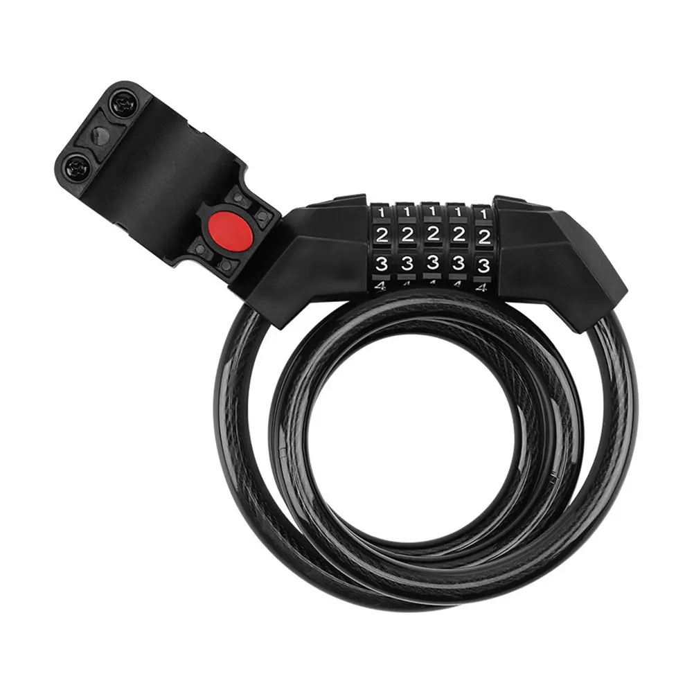 5-Digit Password Bike Lock Sturdy Steel Wire Composite Winding Waterproof Rustproof PVC Coated Body Easy Carry Frame Cycling
5-Digit Password Bike Lock Sturdy Steel Wire Composite Winding Waterproof Rustproof PVC Coated Body Easy Carry Frame Cycling