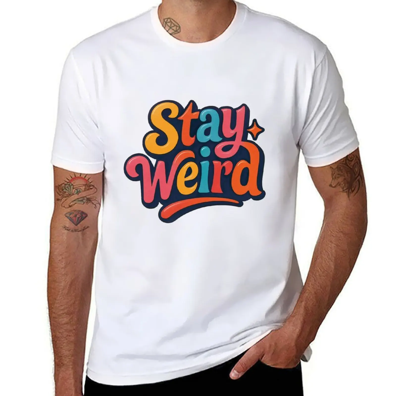 Stay Weird T-Shirt man t shirt luxury t shirts designer essential t shirt T-Shirt
Stay Weird T-Shirt man t shirt luxury t shirts designer essential t shirt T-Shirt