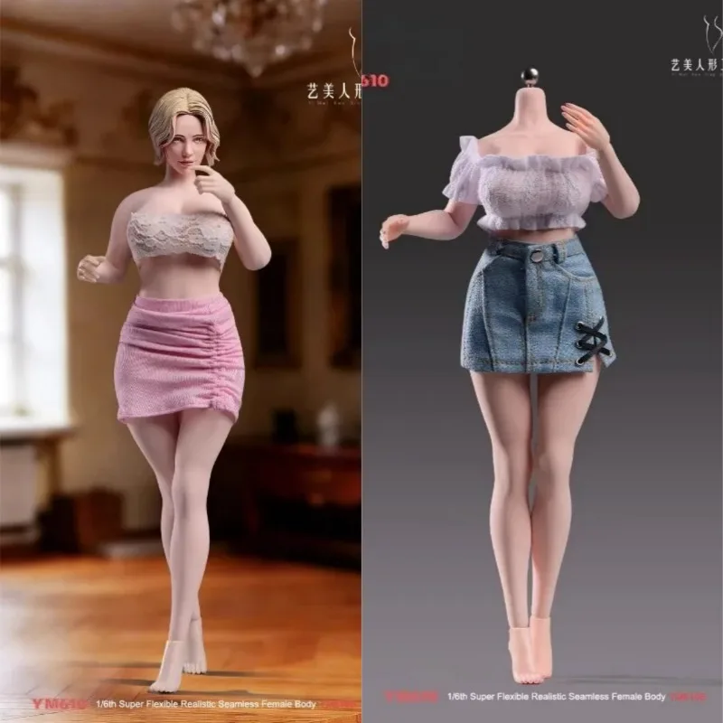 Pre-sale 1/6 Scale Female Body YM610 Platinum Silicone Movable Chest Rubber Coating Flexible Joints Sexy Action Figures Dolls
Pre-sale 1/6 Scale Female Body YM610 Platinum Silicone Movable Chest Rubber Coating Flexible Joints Sexy Action Figures Dolls