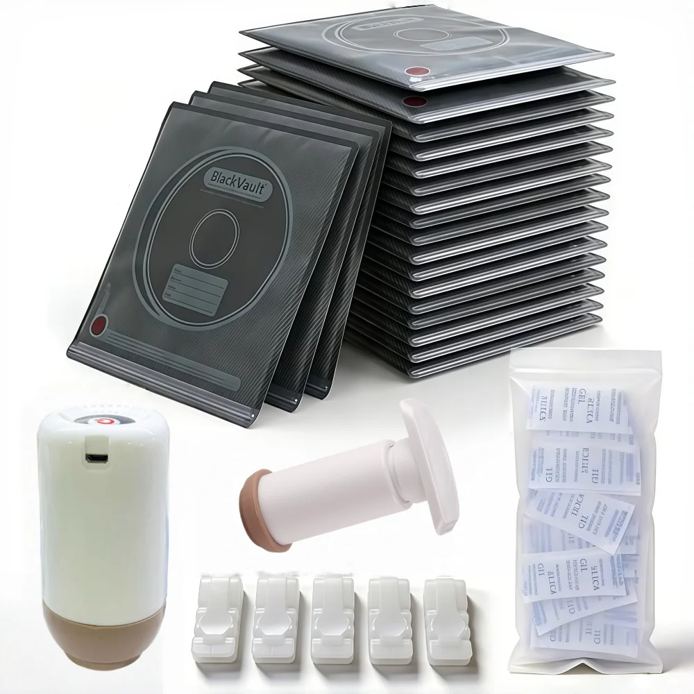 Vacuum-Sealed 3D Printing Filament Kit, Lightproof Storage Bags with Vacuum Pump, Moisture-Proof Bags, 32cm*34cm, with Desiccant
Vacuum-Sealed 3D Printing Filament Kit, Lightproof Storage Bags with Vacuum Pump, Moisture-Proof Bags, 32cm*34cm, with Desiccant