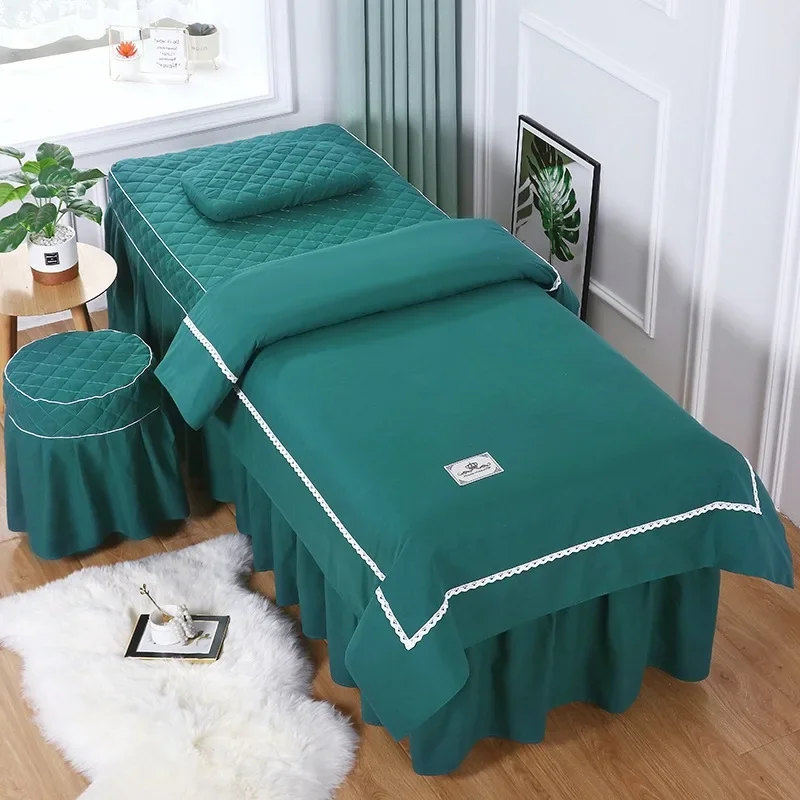 4-Piece Soft Cotton Massage Bedding Blanket Bed Sheet Cover Set Face Rest for Beauty Spa Salon Clinic Aesthetic with Quilt
4-Piece Soft Cotton Massage Bedding Blanket Bed Sheet Cover Set Face Rest for Beauty Spa Salon Clinic Aesthetic with Quilt