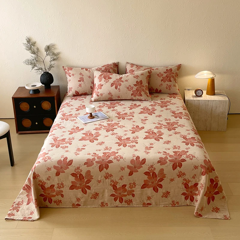 100% Cotton Bed Sheet Single King Sheets Pure Cotton Single Kids Plant Flowers Printed Bed Linens Adults Bedroom for Couples
100% Cotton Bed Sheet Single King Sheets Pure Cotton Single Kids Plant Flowers Printed Bed Linens Adults Bedroom for Couples