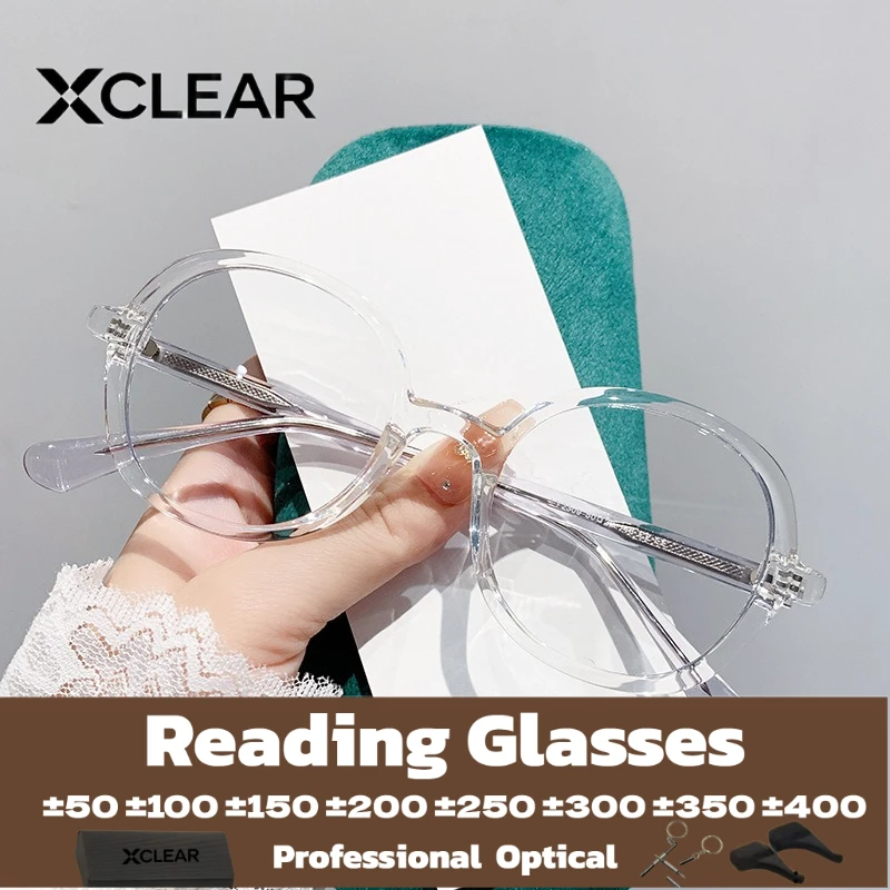 XCLEAR Round Trendy Versatile Reading Glasses Fashion Korea Style Anti Blue Ray Progressive Prescription Eyeglasses Classic
XCLEAR Round Trendy Versatile Reading Glasses Fashion Korea Style Anti Blue Ray Progressive Prescription Eyeglasses Classic
