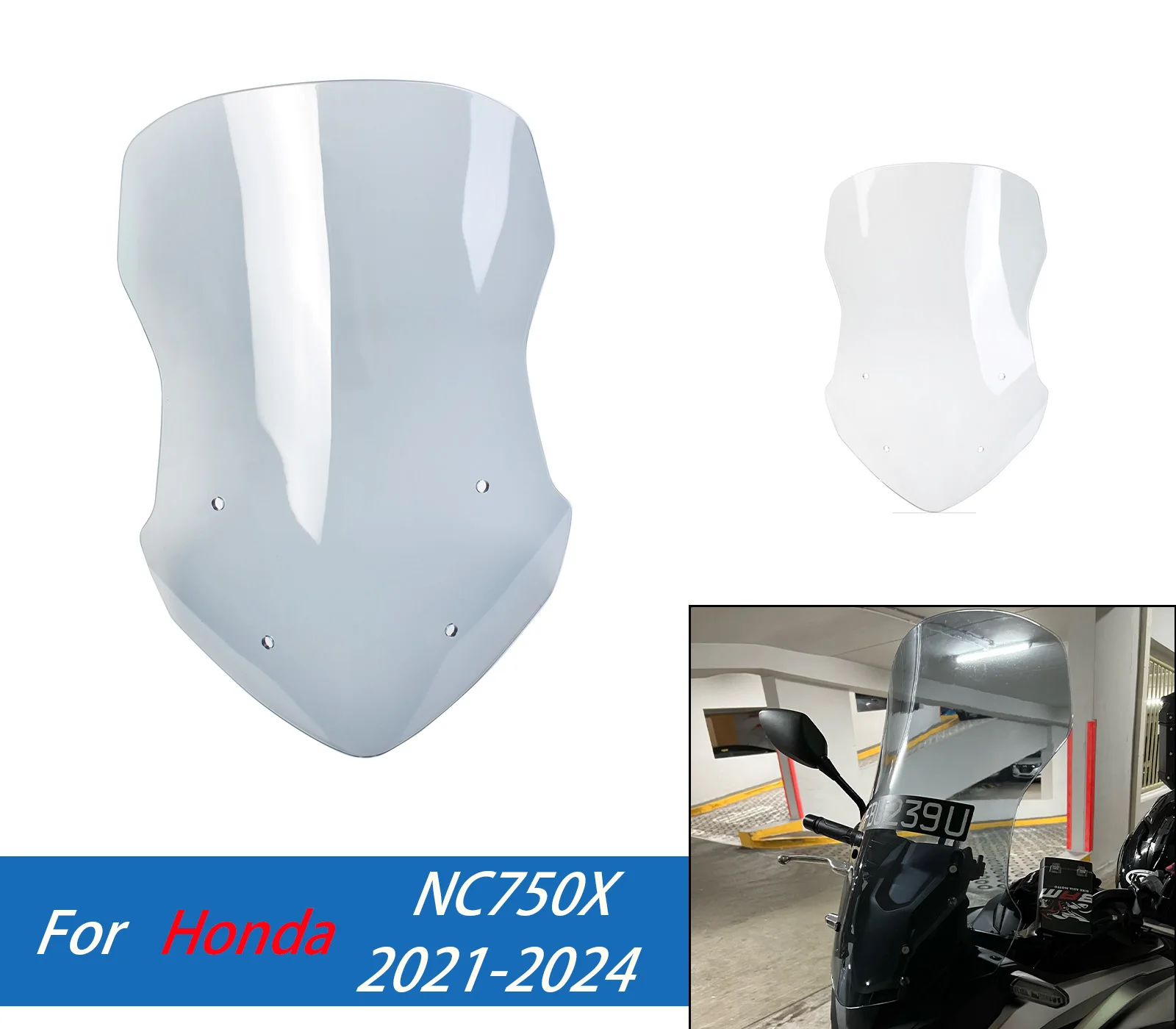 For NC750X Front Wind Screen Shield Air Deflectors Honda NC 750X 2021-2024 NC750 X Windscreen Motorcycle Windshield Accessories
For NC750X Front Wind Screen Shield Air Deflectors Honda NC 750X 2021-2024 NC750 X Windscreen Motorcycle Windshield Accessories