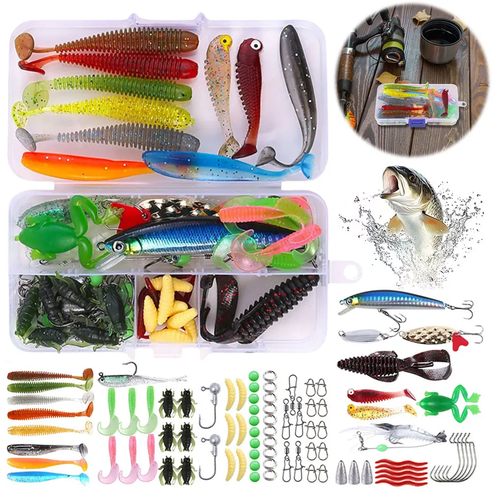 Набор из 86 приманок: имитация рыбок, мягкие приманки, крючки-минноу, приманки с жестким хвостом для рыбалки на открытом воздухе, аксессуары и инструменты для рыбалки
Набор из 86 приманок: имитация рыбок, мягкие приманки, крючки-минноу, приманки с жестким хвостом для рыбалки на открытом воздухе, аксессуары и инструменты для рыбалки