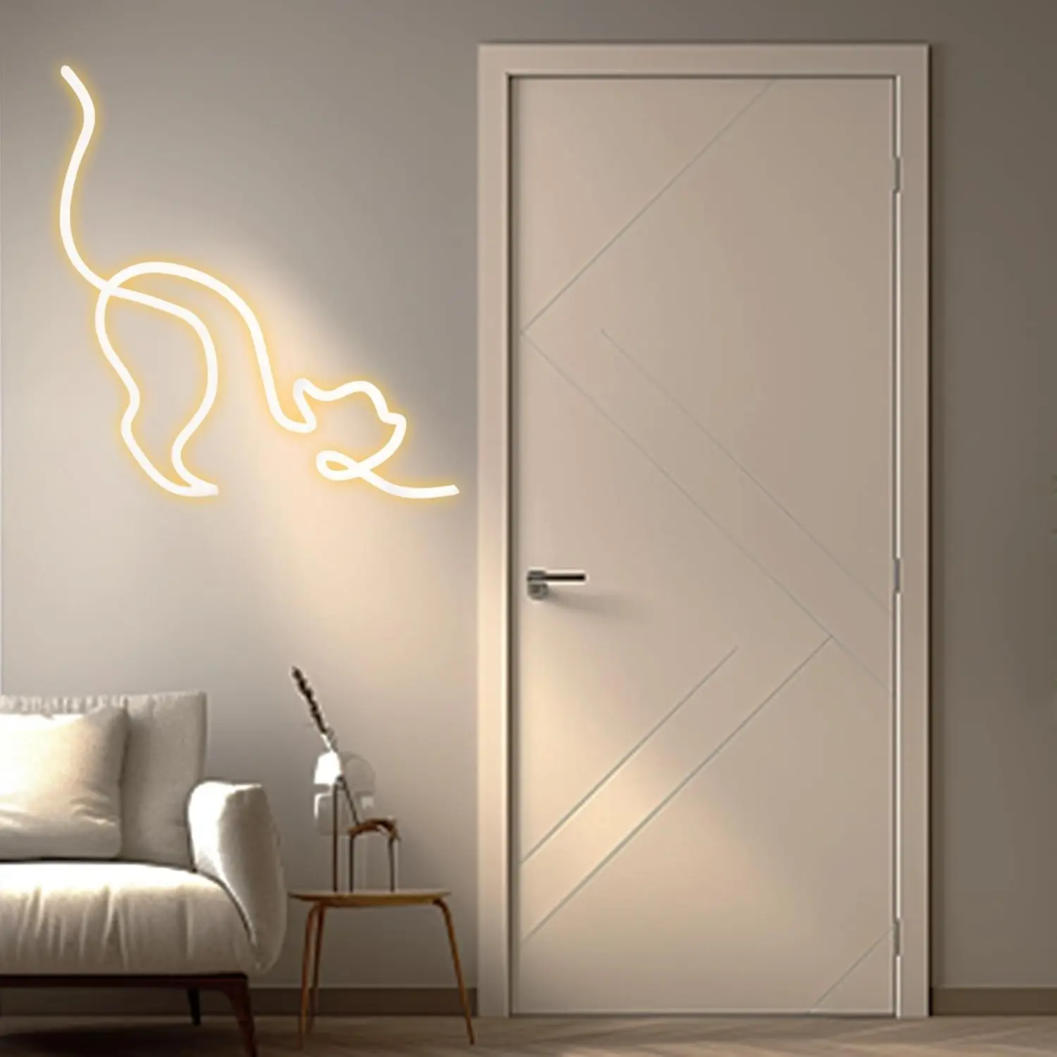LED Bent Cat Neon Sign USB Night Light Wall Decor For Bedroom Living Room Birthday Gift For Cat Lovers Art Neon Light
LED Bent Cat Neon Sign USB Night Light Wall Decor For Bedroom Living Room Birthday Gift For Cat Lovers Art Neon Light