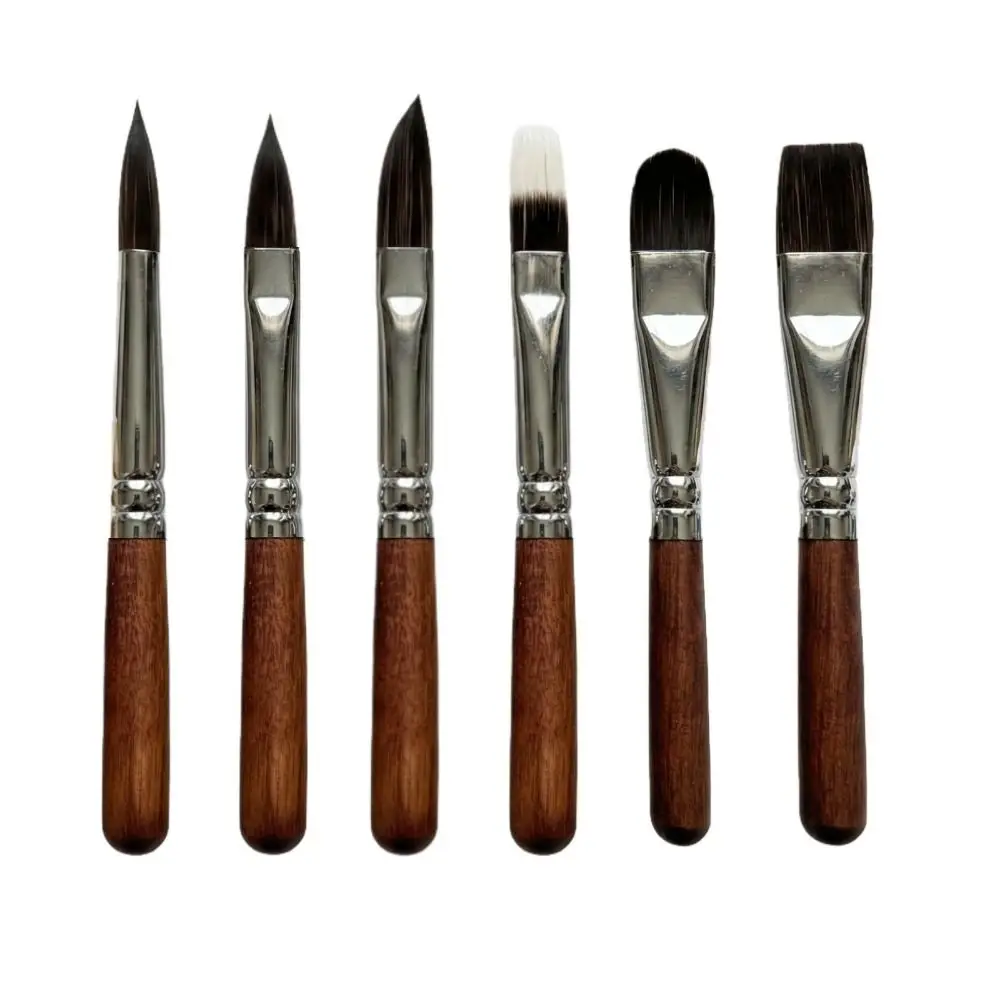6Pcs/set Short Handle Travel Watercolor Brushes Nylon Hair Mini Paint Brush Set Wooden Handle Professional Artist Brush Set
6Pcs/set Short Handle Travel Watercolor Brushes Nylon Hair Mini Paint Brush Set Wooden Handle Professional Artist Brush Set