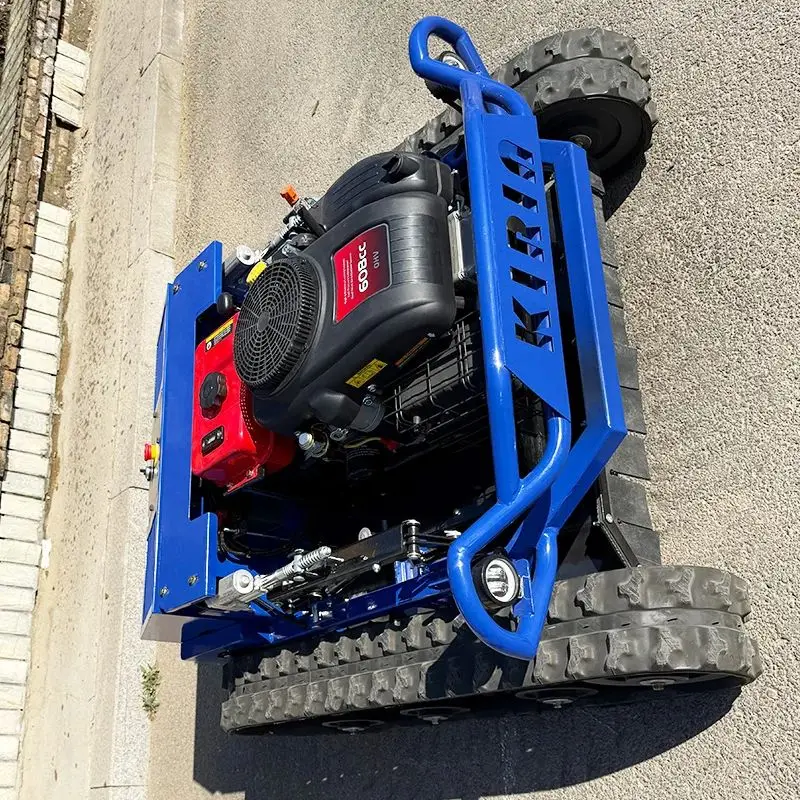 Индивидуальные горячие новые продукты EPA EURO5 Двигатель с нулевым поворотом Автоматическая самоходная гусеничная газонокосилка с дистанционным управлением 
Индивидуальные горячие новые продукты EPA EURO5 Двигатель с нулевым поворотом Автоматическая самоходная гусеничная газонокосилка с дистанционным управлением