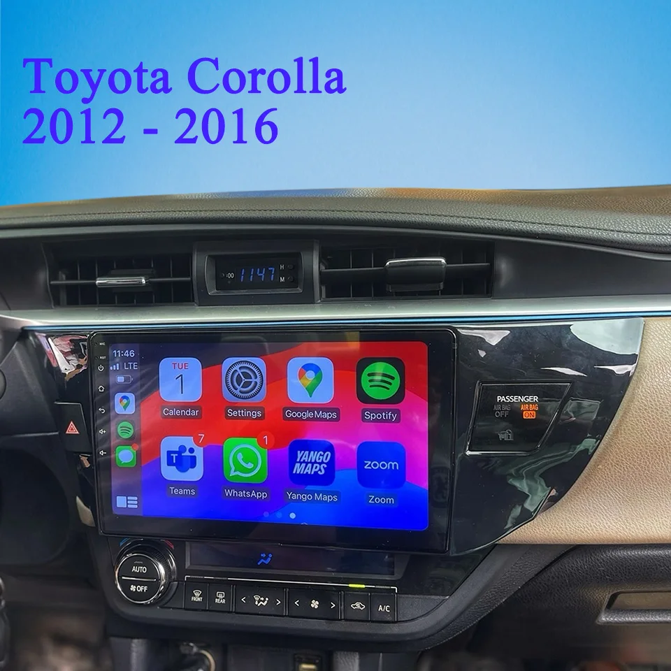 For Toyota Corolla 2012 2013 2014 2015 2016 Autoradio Video Audio Multimedia DVD Cassette Gps Navi Tape 4G Sim Carplay Auto DAB+
For Toyota Corolla 2012 2013 2014 2015 2016 Autoradio Video Audio Multimedia DVD Cassette Gps Navi Tape 4G Sim Carplay Auto DAB+