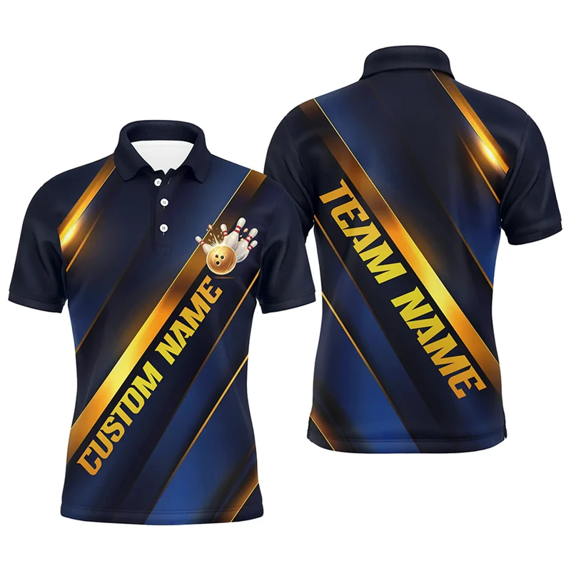 Trend Bowling Graphic Polo Shirts For Men Fashion Custom Name 3D Printed Lapel Button Polo Shirt Casual Loose Team Uniforms Tops
Trend Bowling Graphic Polo Shirts For Men Fashion Custom Name 3D Printed Lapel Button Polo Shirt Casual Loose Team Uniforms Tops