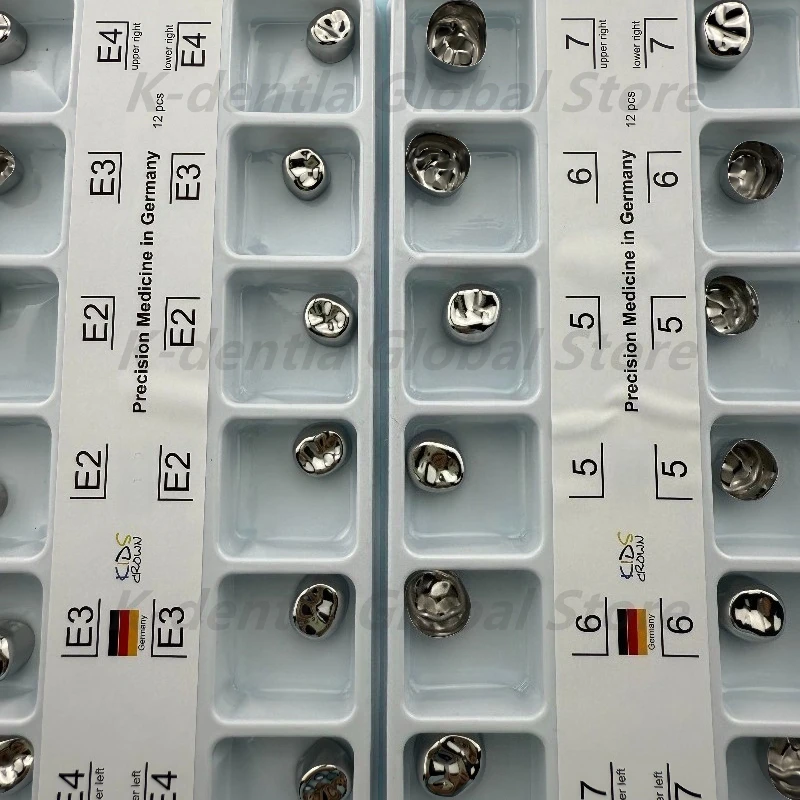 4 × 12 шт./кор., металлические коронки для моляров, временные коронки, виниры, материал из нержавеющей стали, восстановление жевательной функции, стоматология
4 × 12 шт./кор., металлические коронки для моляров, временные коронки, виниры, материал из нержавеющей стали, восстановление жевательной функции, стоматология