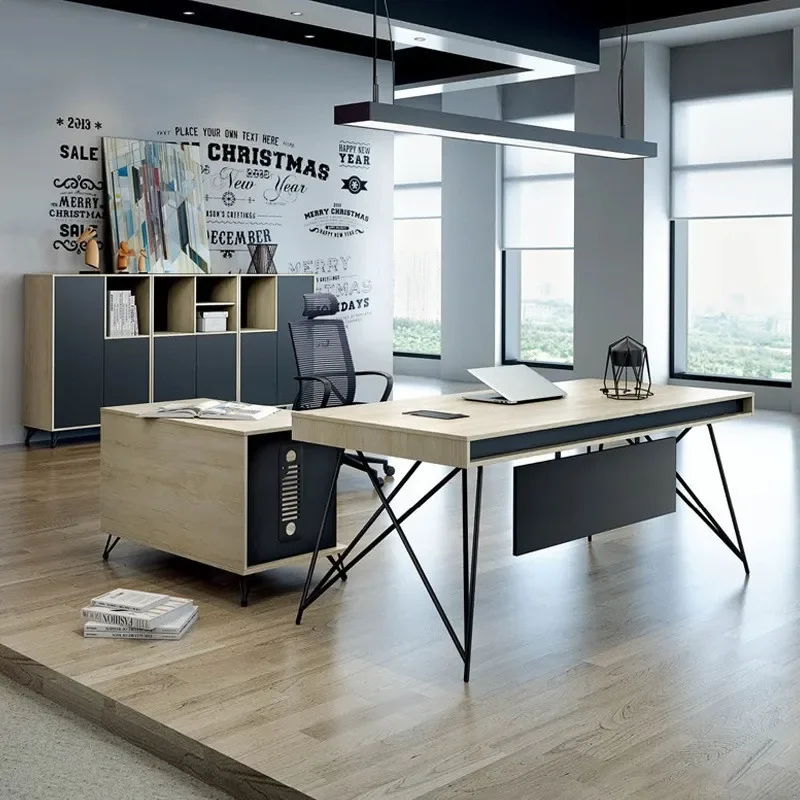 Office Furniture Office Table and Chair Combination Ancient Statue Wood Grain President Stool Table Boss Desk
Office Furniture Office Table and Chair Combination Ancient Statue Wood Grain President Stool Table Boss Desk