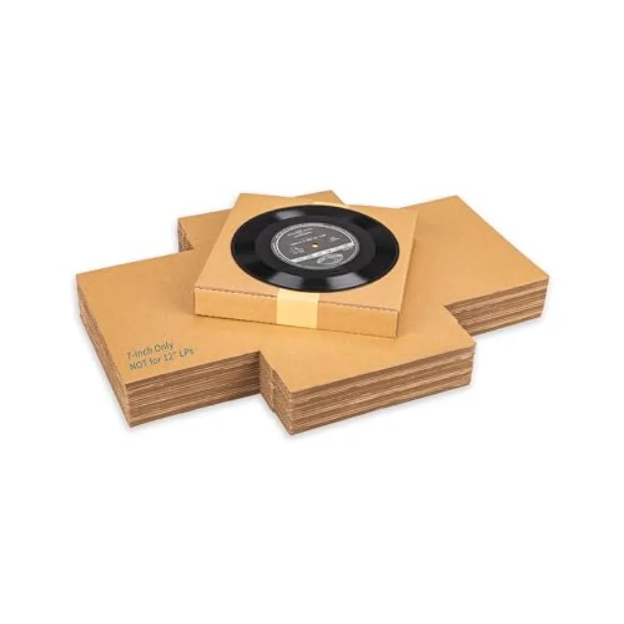 7" 45 RPM Vinyl Record Mailers NOT for 12" LPs 7.5" x 7.5" x 1.1" Thin Kraft Corrugated Shipping Boxes for Standard 7-Inch Sing
7" 45 RPM Vinyl Record Mailers NOT for 12" LPs 7.5" x 7.5" x 1.1" Thin Kraft Corrugated Shipping Boxes for Standard 7-Inch Sing