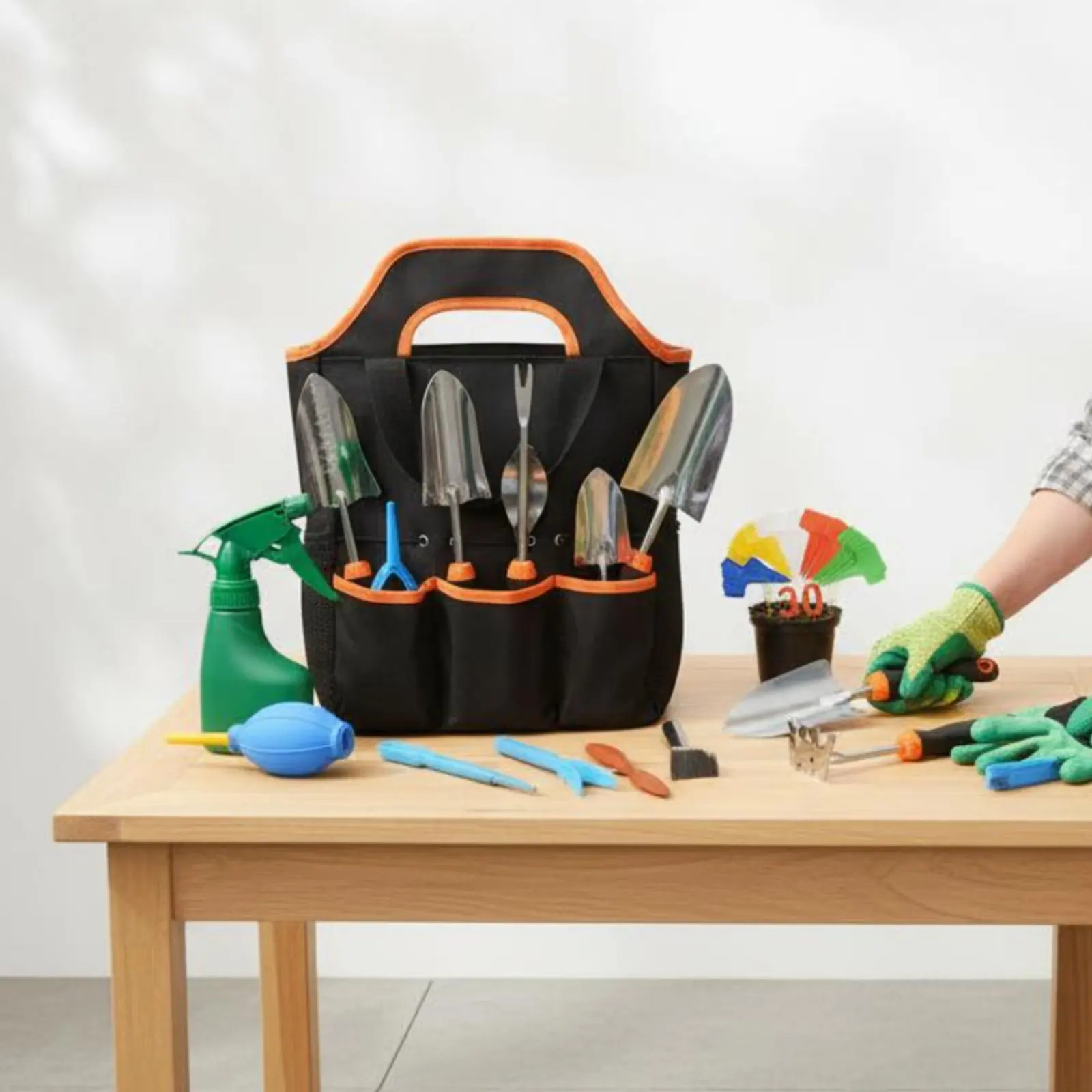 9 Pieces Stainless Steel Garden Tool Set Sturdy Duty Hand Tool Gardening Kit Gardening Beginner Kit for Gardeners, Yard
9 Pieces Stainless Steel Garden Tool Set Sturdy Duty Hand Tool Gardening Kit Gardening Beginner Kit for Gardeners, Yard