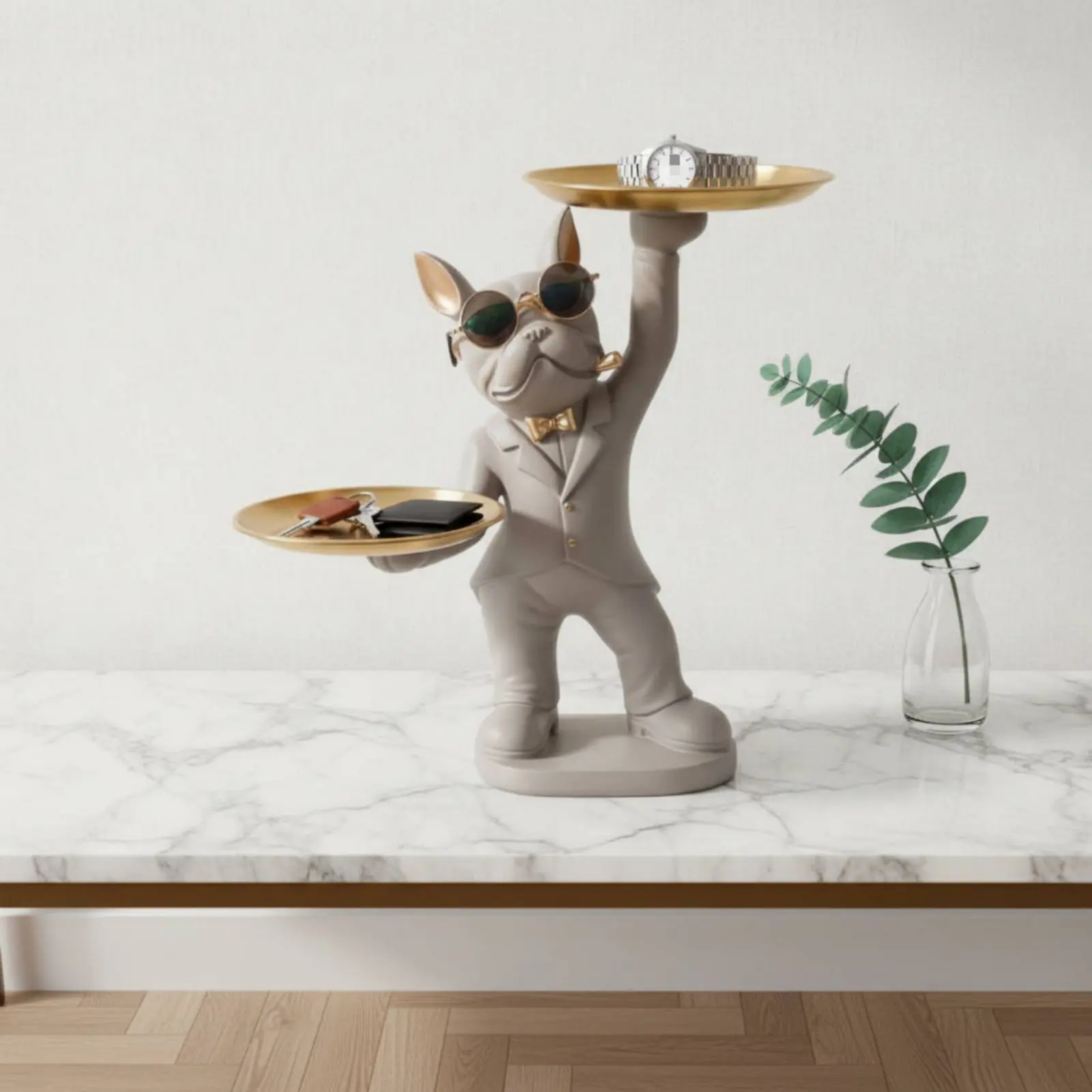 Canine Storage Tray Modern Decor Resin Canine Sculpture Tray Dog Figurine Key Holder Easy to Clean Dog Butler Statue
Canine Storage Tray Modern Decor Resin Canine Sculpture Tray Dog Figurine Key Holder Easy to Clean Dog Butler Statue