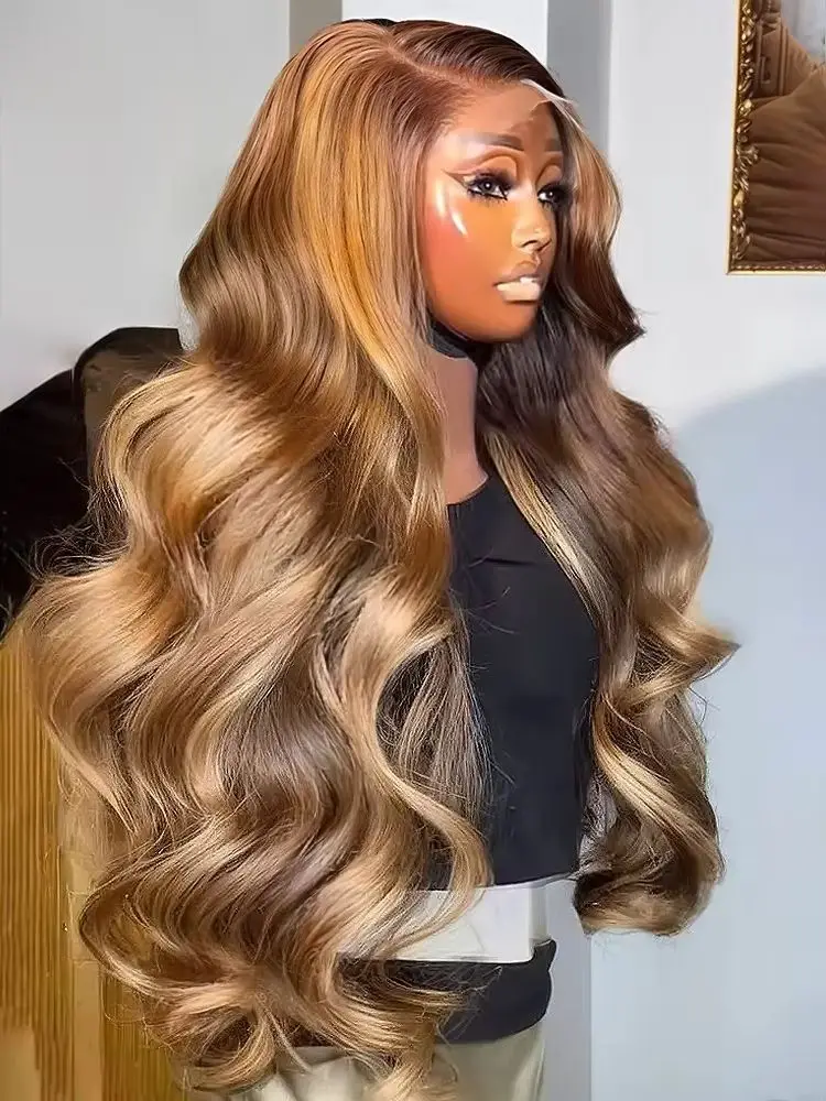 30 40 Inch 4/27 Highlight Body Wave 13x6 Hd Lace Front Human Hair Wig Colored Ombre 13x4 Human Hair Wigs Preplucked For Women
30 40 Inch 4/27 Highlight Body Wave 13x6 Hd Lace Front Human Hair Wig Colored Ombre 13x4 Human Hair Wigs Preplucked For Women