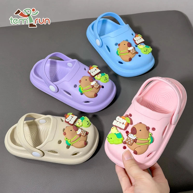 Cute Capybara Clogs for Kids EVA lightweight Non-slip Sandals Girl and Boy Outdoor Garden Shoes Beach Slippers
Cute Capybara Clogs for Kids EVA lightweight Non-slip Sandals Girl and Boy Outdoor Garden Shoes Beach Slippers