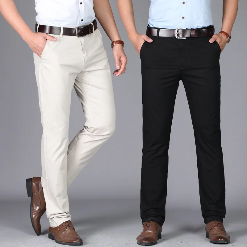 A62 Fashion Business Casual Trousers For Man Straight Simple Solid Color Slim Summer Thin Breathable All-Match Male Khaki Pants
A62 Fashion Business Casual Trousers For Man Straight Simple Solid Color Slim Summer Thin Breathable All-Match Male Khaki Pants