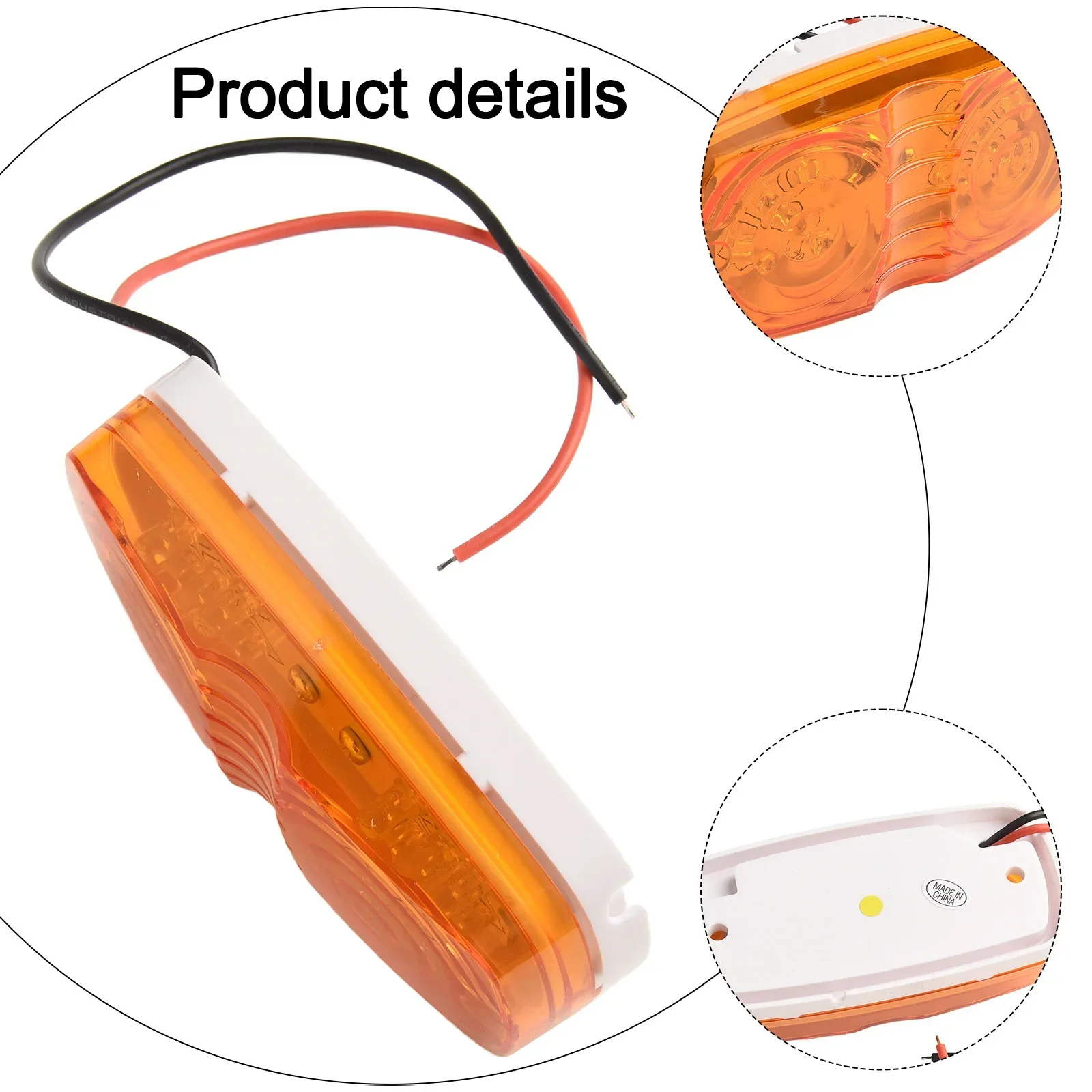 Side Marker Light High Quality Amber LED Front Rear Side Marker Light for Trucks Vans Trailers 12V 24V Long Lasting Indicators
Side Marker Light High Quality Amber LED Front Rear Side Marker Light for Trucks Vans Trailers 12V 24V Long Lasting Indicators