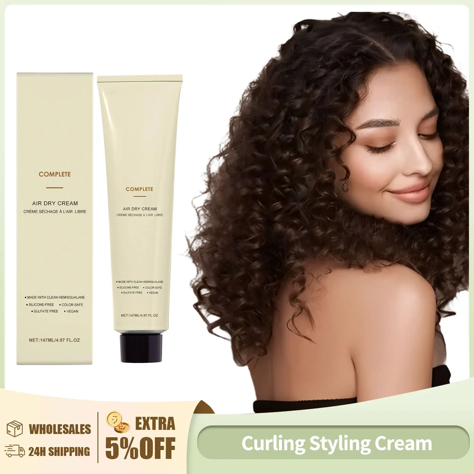 Air Dry Cream for Curly Hairstyle Keep Hair Fluffy Increase Elasticity Lasting Smooth Reduce Frivolity Curly Hair Cream
Air Dry Cream for Curly Hairstyle Keep Hair Fluffy Increase Elasticity Lasting Smooth Reduce Frivolity Curly Hair Cream