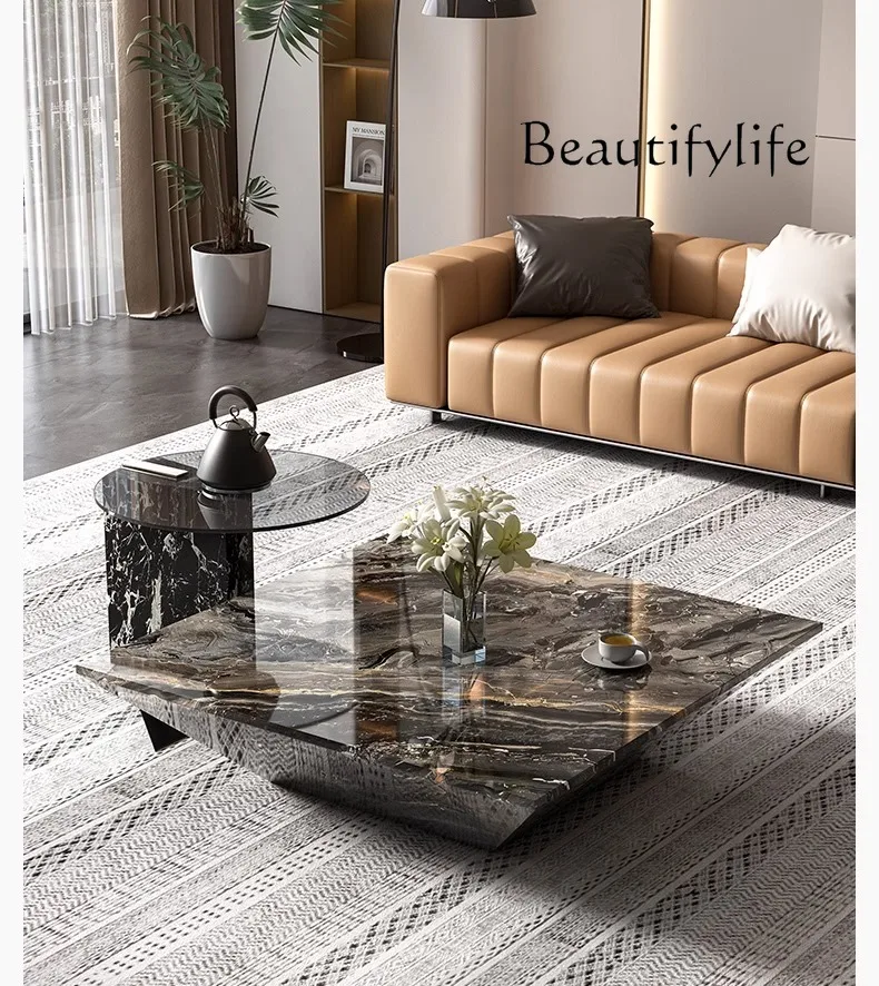 Marble coffee table new Italian light luxury minimalist high sense creative art coffee table living room home
Marble coffee table new Italian light luxury minimalist high sense creative art coffee table living room home