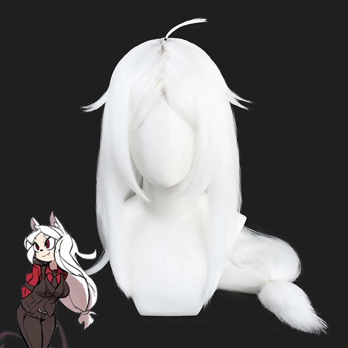 Women Costume Props Game Helltaker Cerberus Zdrada Cosplay White Heat Resistant Synthetic Hair Wig
Women Costume Props Game Helltaker Cerberus Zdrada Cosplay White Heat Resistant Synthetic Hair Wig