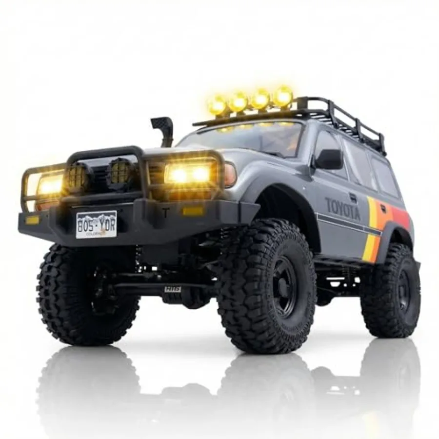 FMS FCX10 1/10 RC Crawler LC80 Series-Official Toyota Licensed, High-Performance RC Rock Crawler 4X4, Two Speed Transmission, M
FMS FCX10 1/10 RC Crawler LC80 Series-Official Toyota Licensed, High-Performance RC Rock Crawler 4X4, Two Speed Transmission, M