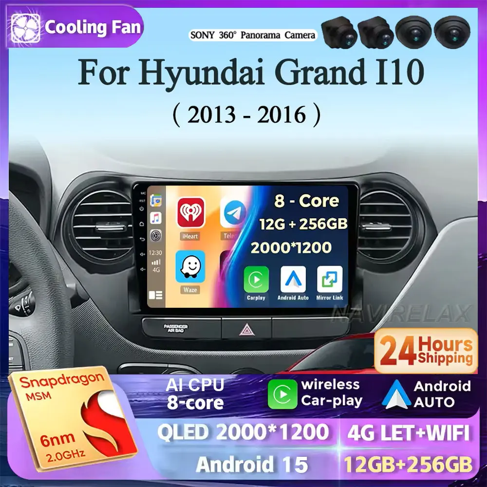 Android 15 Carplay Авто Авто Радио Для Hyundai Grand I10 2013-2016 Навигация GPS Мультимедийный Плеер Стерео Видео Wi-Fi + 4G BT DVD
Android 15 Carplay Авто Авто Радио Для Hyundai Grand I10 2013-2016 Навигация GPS Мультимедийный Плеер Стерео Видео Wi-Fi + 4G BT DVD