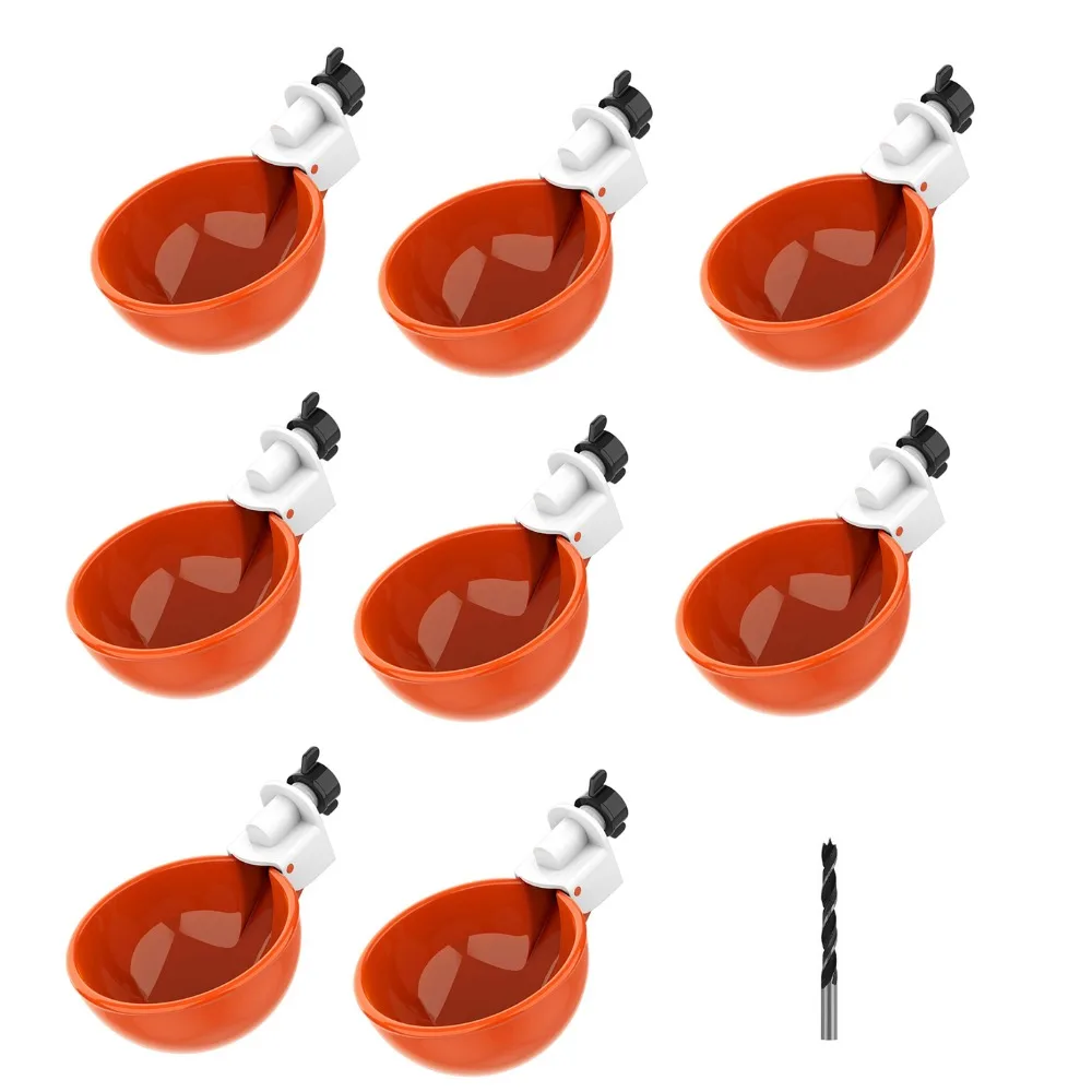 8Pcs Plastic Automatic Chicken Drinker Easy Installation Larger Capacity Poultry Drinker Hanging Chicken Water Feeder
8Pcs Plastic Automatic Chicken Drinker Easy Installation Larger Capacity Poultry Drinker Hanging Chicken Water Feeder